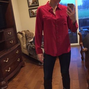 Two by Vince Camuto 100% Silk Blouse